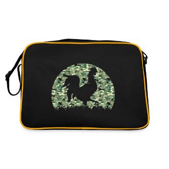 Hühnerflüsterer Chuchoteur de poulet - Sac Retro - noir/or - Dos