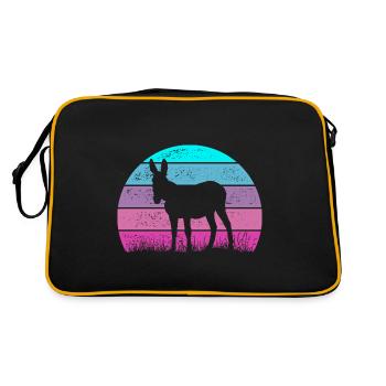 Mule d’âne - Sac Retro - noir/or - Dos