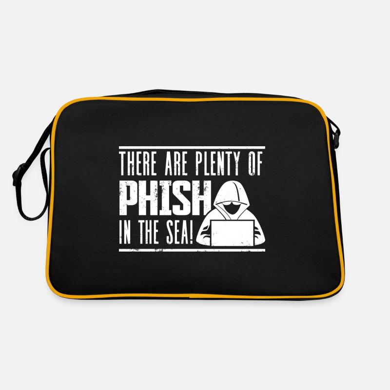 Cyber Security Professional Expert White Hat - Retro Tasche - Schwarz/Gold