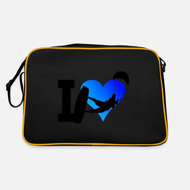 Kitesurfer Kite Kitesurfing Kitesurfing Kiting Retro Bag
