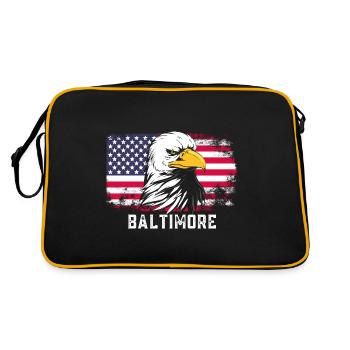 Baltimore - Retro Bag - black/gold - Back