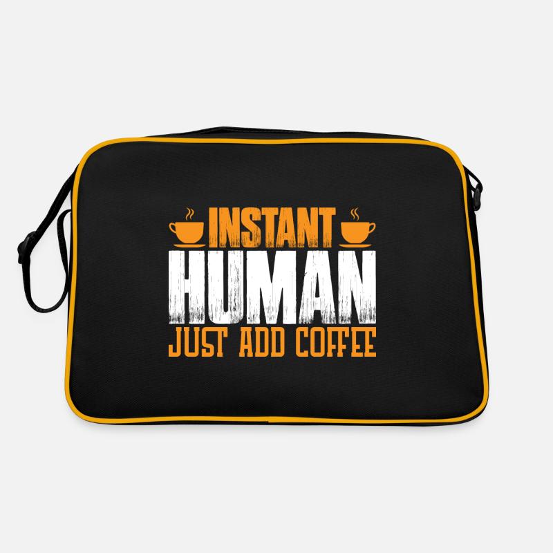 Instant Human, Just Add Coffee 3 Retro Tasche
