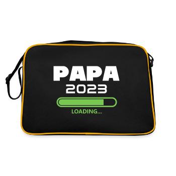 Dad 2023 Loading Announces Pregnancy Future Dad - Retro Bag - black/gold - Back