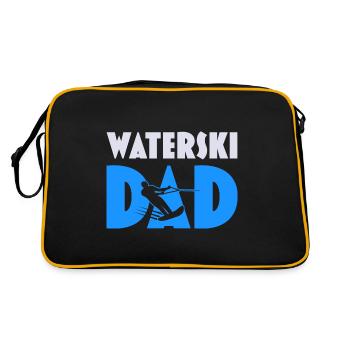 Ski nautique Papa Ski nautique Fête des pères - Sac Retro - noir/or - Dos
