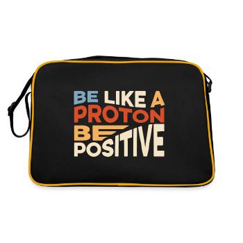 Soyez comme un poison de microbiologiste proton - Sac Retro - noir/or - Dos