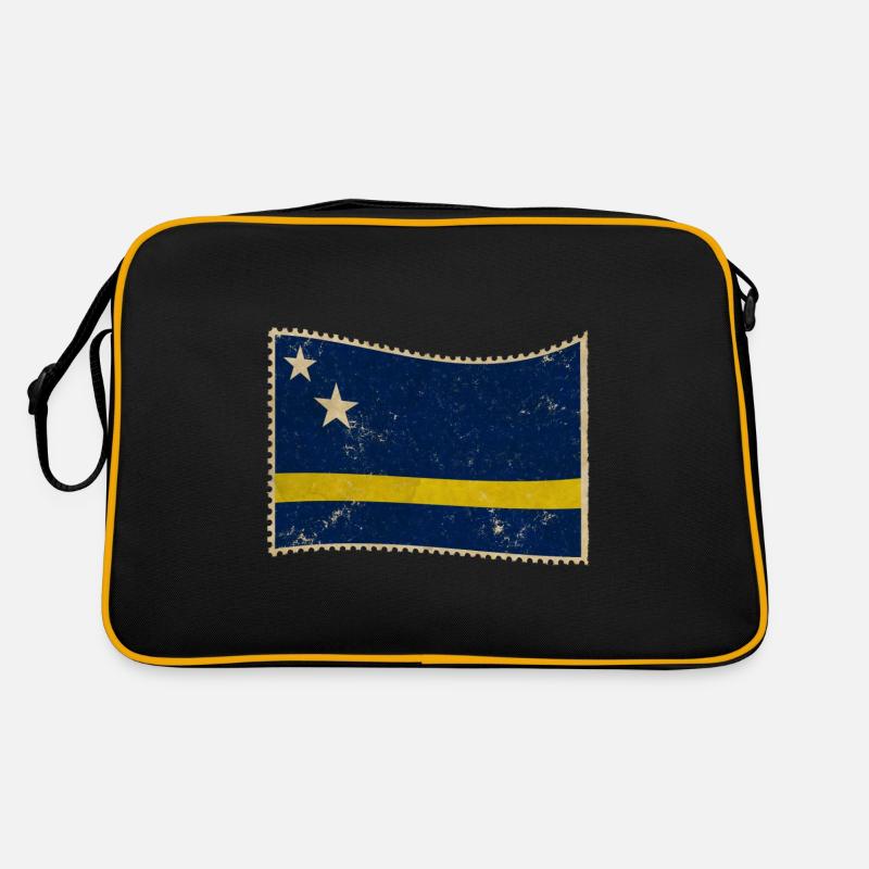 Curaçao - Retro Tasche - Schwarz/Gold