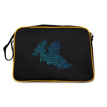 Bobsleigh à deux hommes Bobsleigh Femmes Bobsleigh - Sac Retro - noir/or - Dos