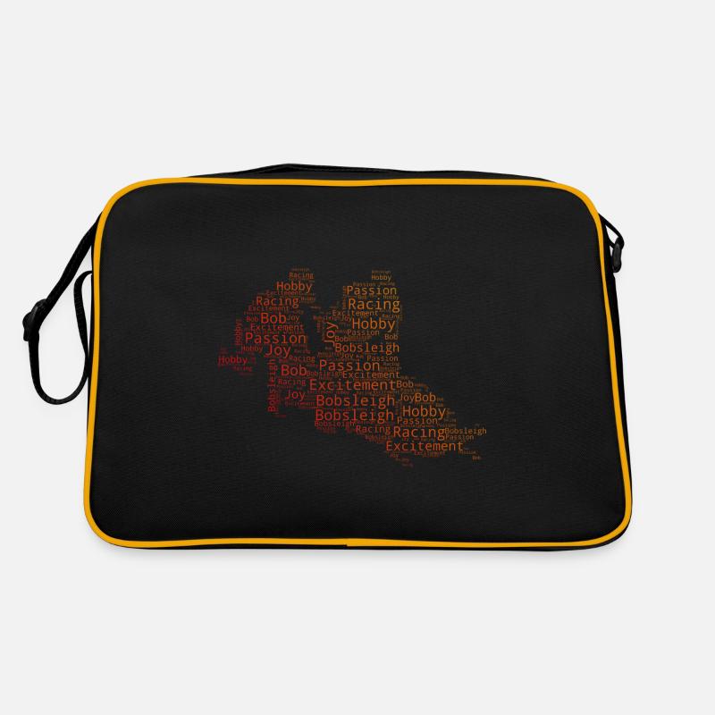 Bobsleigh Hommes Bobsleigh à deux hommes Course de bobsleigh Sac Retro