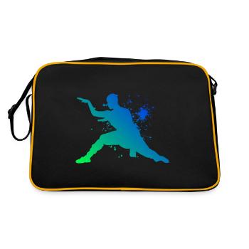 Kungfu Kung Fu Men's Martial Arts Wushu Women - Retro Bag - black/gold - Back