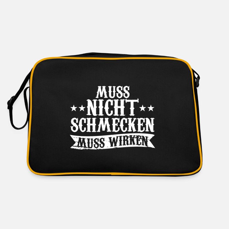 Muss Net Schmecke Muss Wirke Retro Tasche