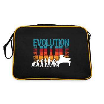 Evolution Piano Musician Keyboard Orchestra - Retro Tasche - Schwarz/Gold - Hinten