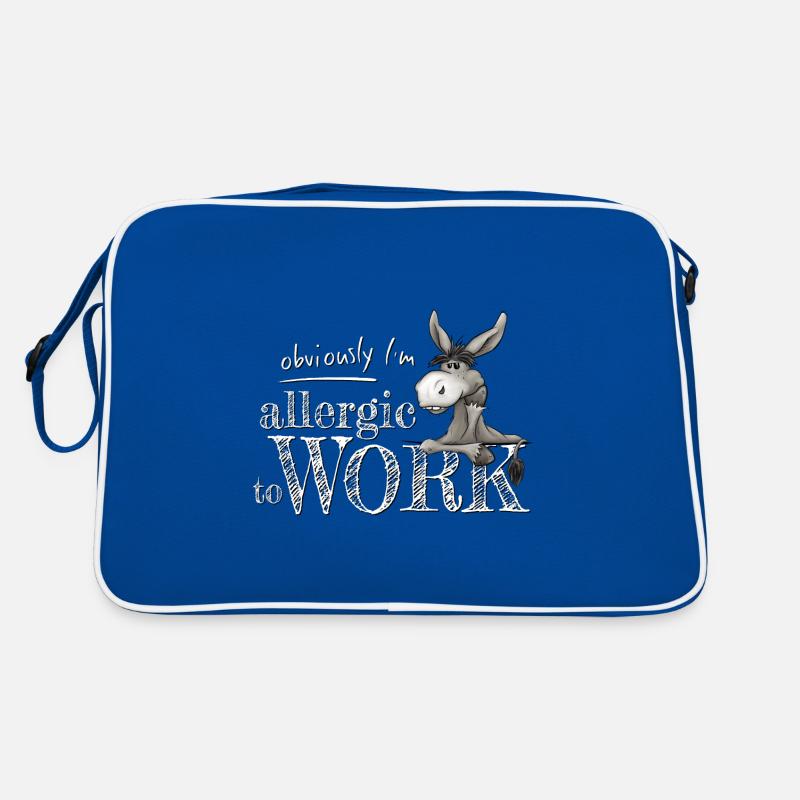 Allergic to work Grumpy donkey mule Retro Bag