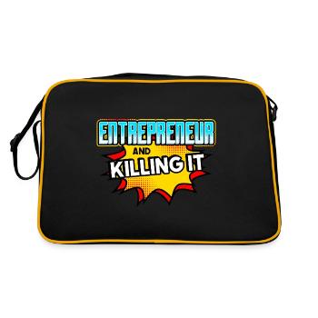 Entrepreneur And Killing It - Retro Bag - black/gold - Back