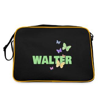 Gift for Walter - Retro Bag - black/gold - Back