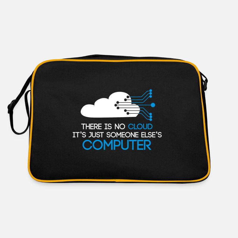 The Codefather Informatiker Programmierer Computer - Retro Tasche - Schwarz/Gold