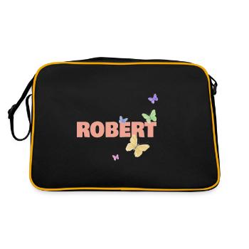 Cadeau pour Robert - Sac Retro - noir/or - Dos