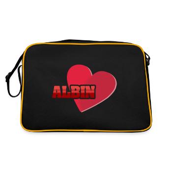 Cadeau pour Albin - Sac Retro - noir/or - Dos