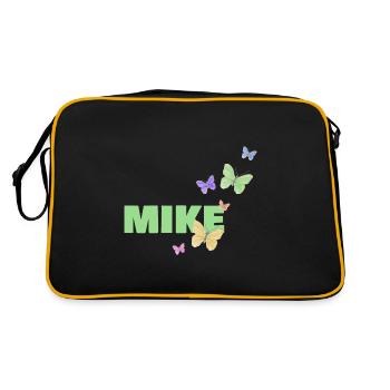 Prénom Mike - Sac Retro - noir/or - Dos