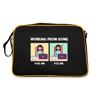 Travail à domicile Design fatigué pour fier - Sac Retro - noir/or - Dos