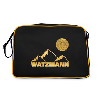 Watzmann comme une montagne - Sac Retro - noir/or - Dos