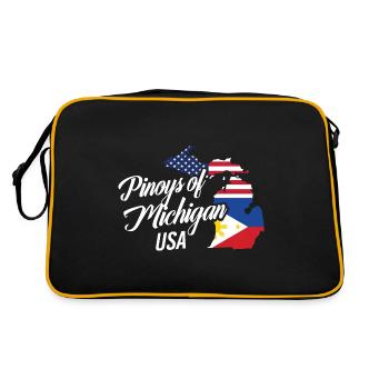 Les Philippins du Michigan conçoivent pour Proud Fil-Ams - Sac Retro - noir/or - Dos