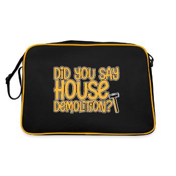 Vous avez dit démolition de maison 2 - Sac Retro - noir/or - Dos