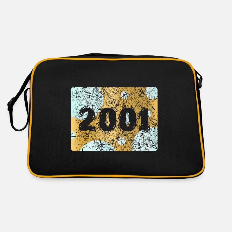 2001 2001 - Retro Tasche - Schwarz/Gold