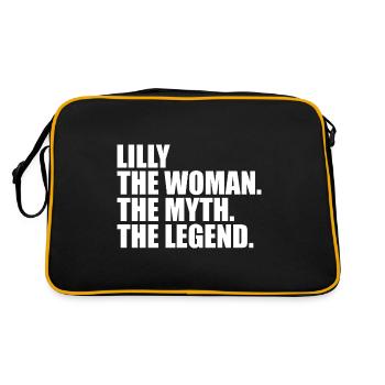 Woman Myth Legend Name Lilly - Retro Bag - black/gold - Back