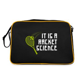 Das ist Racket Science - Retro Tasche - Schwarz/Gold - Hinten