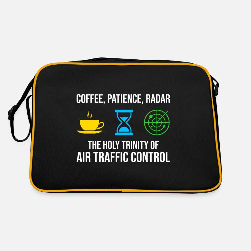 Fluglotse Kaffee Radar ATC Luftfahrt Retro Tasche