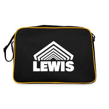 Prénom Lewis - Sac Retro - noir/or - Dos