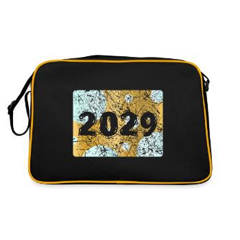 Numéro 2029 - Sac Retro - noir/or - Dos