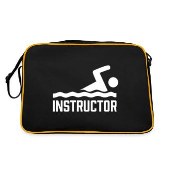 Moniteur de natation Natation Entraîneur de natation Cours de natation - Sac Retro - noir/or - Dos
