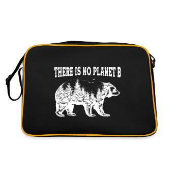 Il N'y A Pas De Planète B Cadeau Protection Ours - Sac Retro - noir/or - Dos