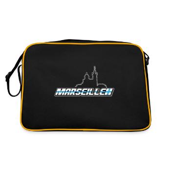 MARSEILLE LINE - Sac Retro - noir/or - Dos