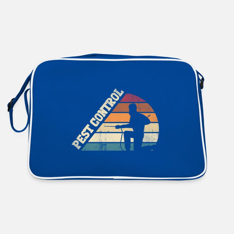 Pest Control Technician Exterminator Silhouette Retro Tasche