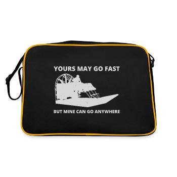 Airboat Fanboat Airboating Planeboat Bateau de marais - Sac Retro - noir/or - Dos