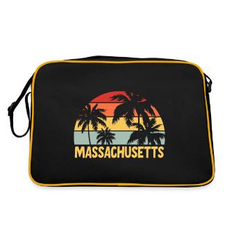 Massachusetts - Retro Bag - black/gold - Back