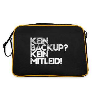 Informatiker Informatik Programmierer Nerd Geek - Retro Tasche - Schwarz/Gold - Hinten