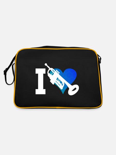 Women's Trumpet Playing Trumpet Players Trumpets - Retro Bag - black/gold - Back