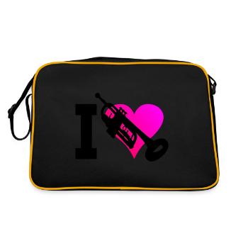 Trompettiste Trompettiste Trompettiste - Sac Retro - noir/or - Dos