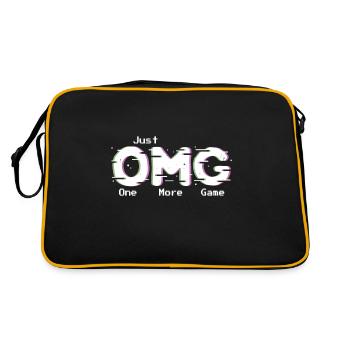 OMG One More Game Pixelated Arcade Acronym - Retro Bag - black/gold - Back