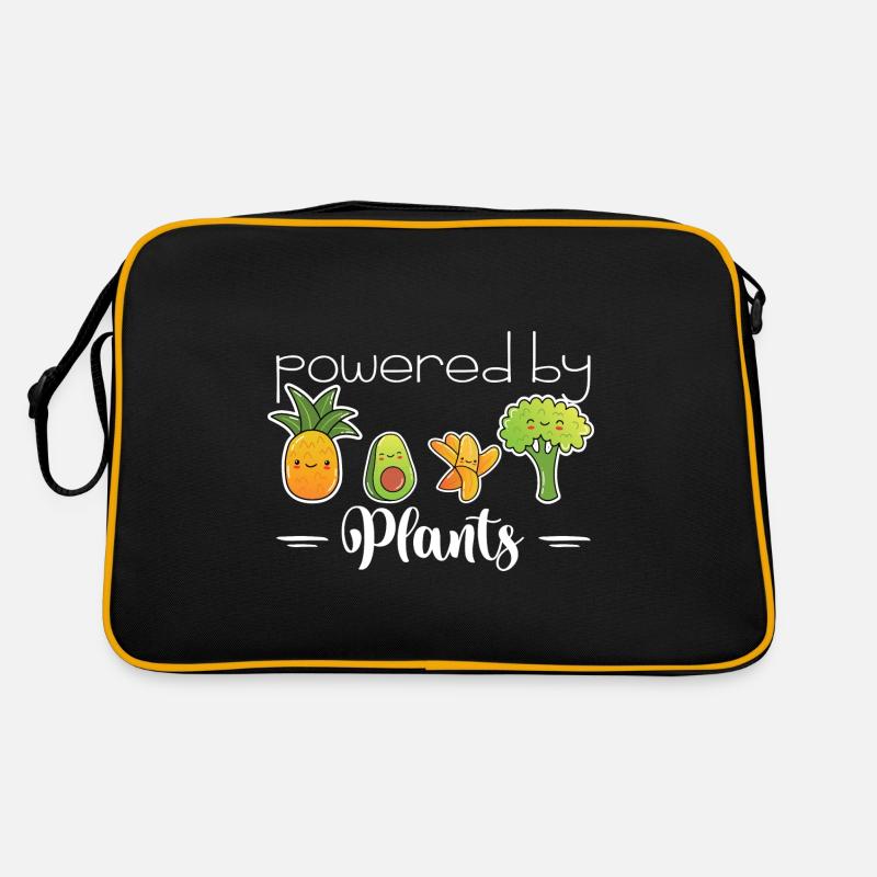 powered by plants Retro Tasche