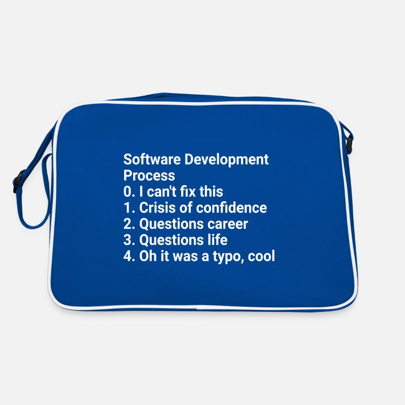 Software Development Process: Crisis to Typo! #Cod Retro Tasche
