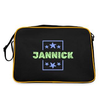 Jannick - Sac Retro - noir/or - Dos
