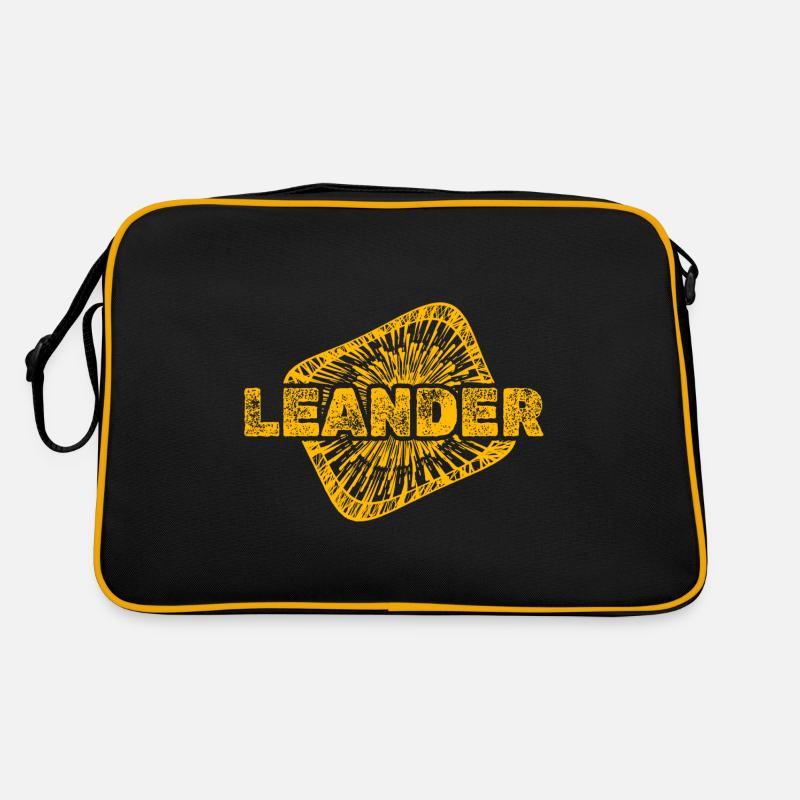 Sternenstaub Leander - Retro Tasche - Schwarz/Gold