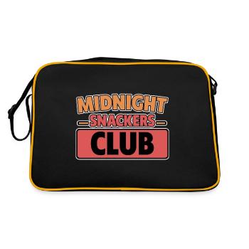 Midnight Snackers Club 2 - Retro Tasche - Schwarz/Gold - Hinten