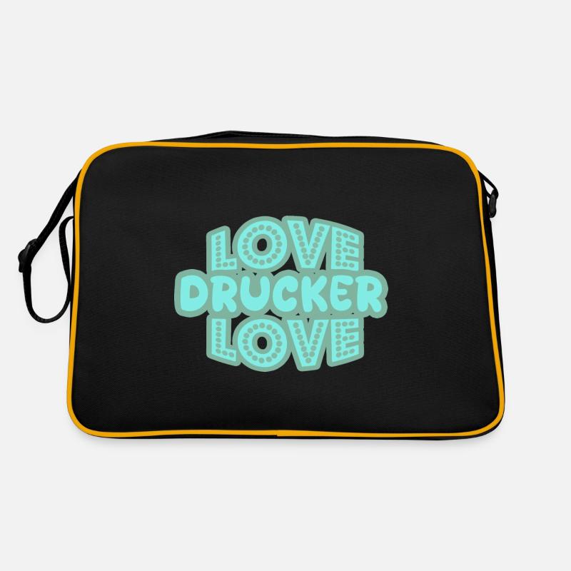 Drucker als Spruch Retro Tasche