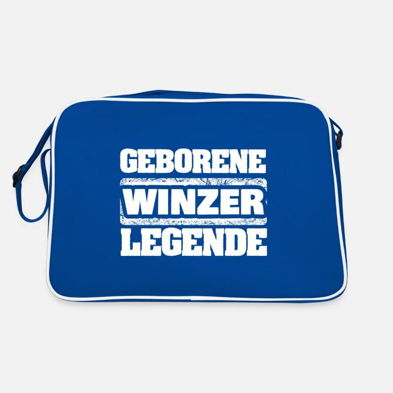 Geschenk für Winzer Retro Tasche