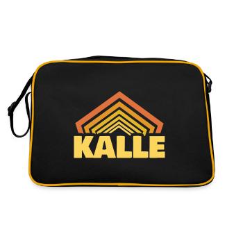 Prénom Kalle - Sac Retro - noir/or - Dos